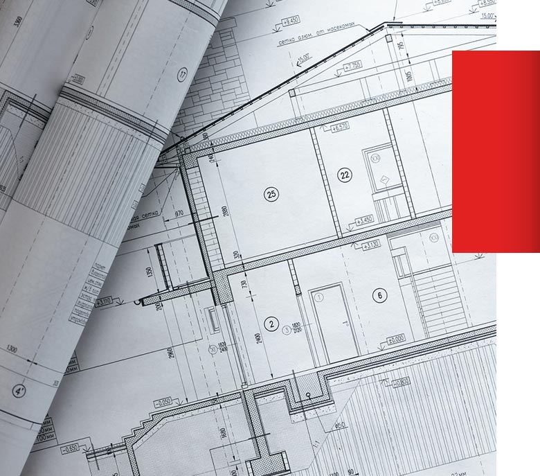 Sancorp team reviewing home plans on site